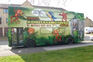 monkey madness fun bus Clayton West Toddler group HD8 Network