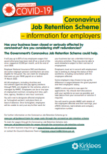 Government Coronavirus Job Retention Scheme - information from Kirklees Council