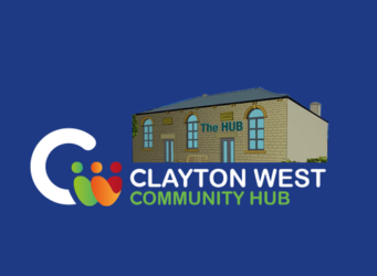 Clayton West Community Hub logo with Hub