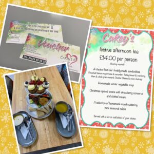 Cakeys Gift Voucher and Afternoon Tea