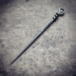 Gate Foot Forge Hand Forged Mousetail Fire Poker